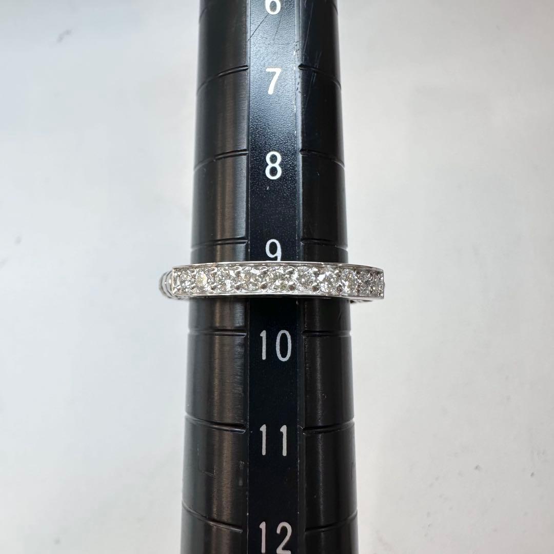 【美品】PT950 ダイヤモンド 0.3ct リング フリーサイズ