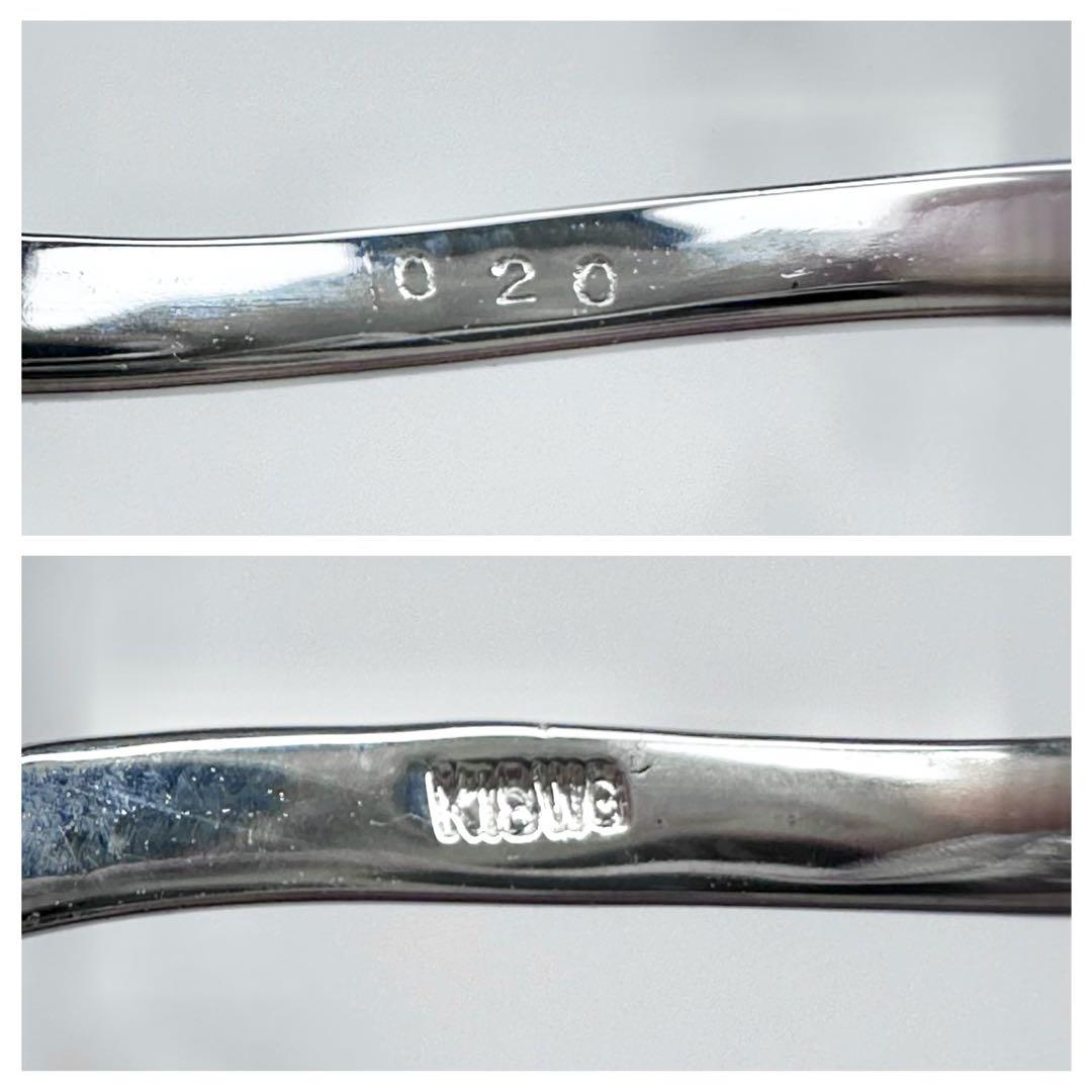 【新品】K18WG ブルーダイヤモンド0.20ct リング 花