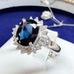 【美品】PT850 サファイア 1.98ct リング