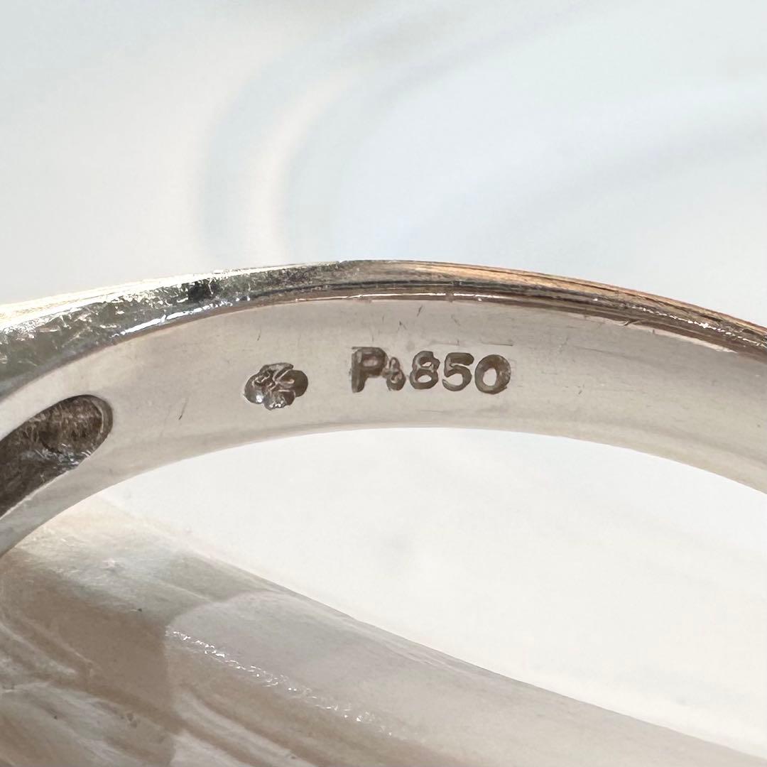 【美品】PT850 サファイア 1.98ct リング