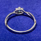 PT900 パライバトルマリ0.15ct ダイヤモンド フラワーリング