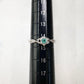 PT900 パライバトルマリ0.15ct ダイヤモンド フラワーリング