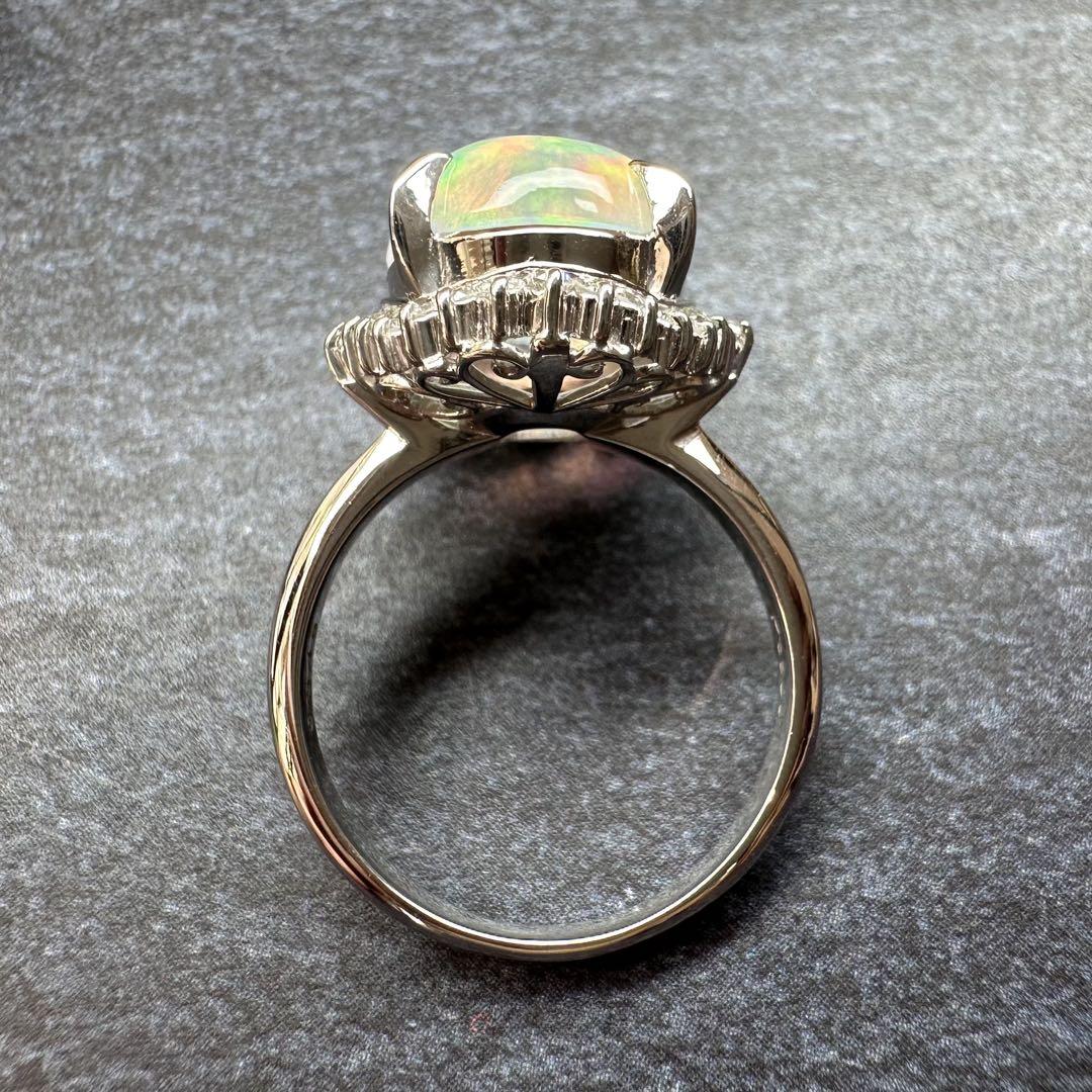 【美品】PT900 クリスタルオパール リング
