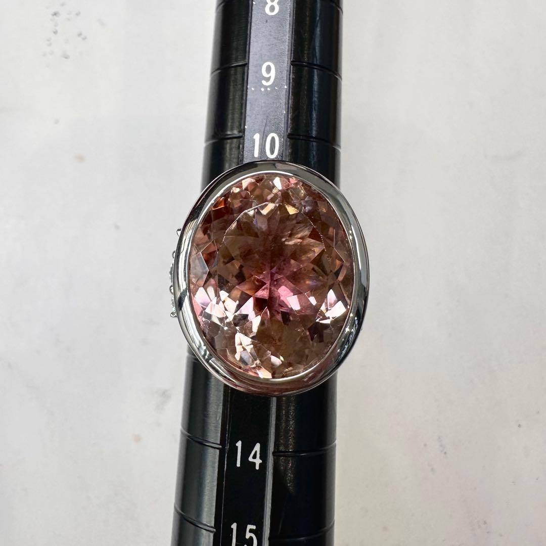 PT900 トルマリン リング 16.56ct 大粒