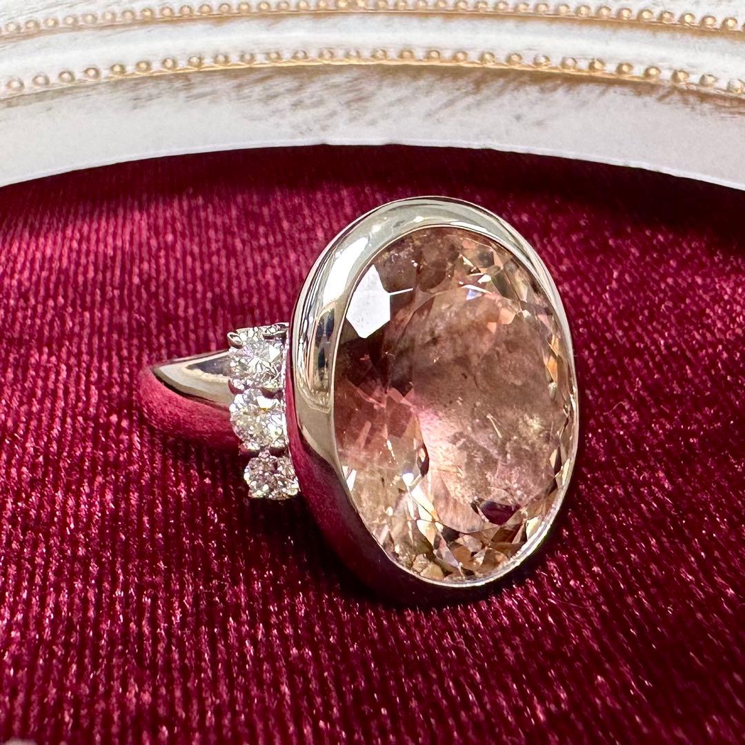 PT900 トルマリン リング 16.56ct 大粒