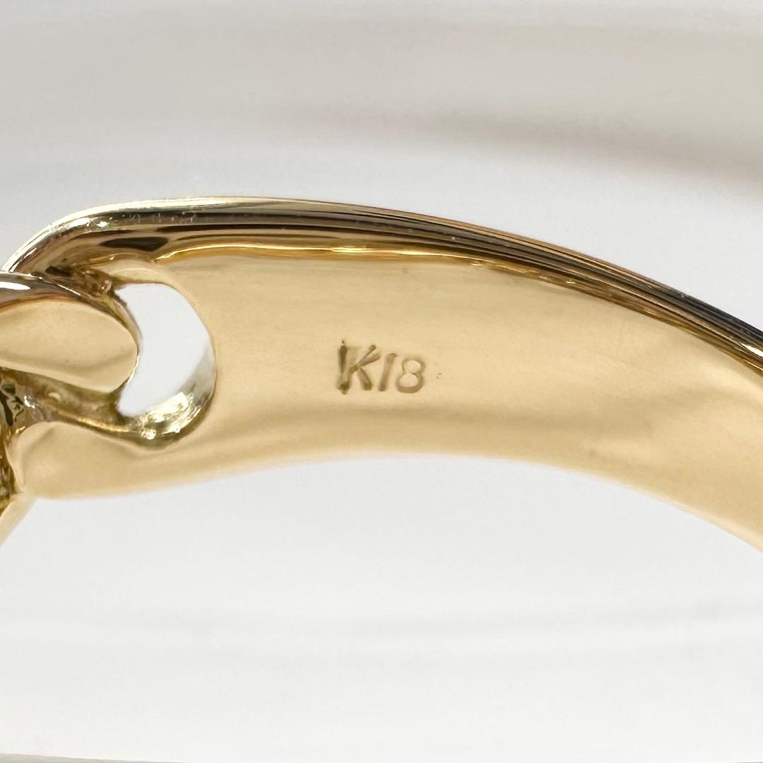 【K18】PT900 パライバトルマリン0.09ct リング