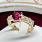 K18 ルビー 1.128ct ダイヤモンド リング 指輪 天然ルビー