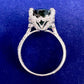 K18 グリーントルマリン 8.63ct ダイヤモンド リング 大粒