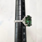 K18 グリーントルマリン 8.63ct ダイヤモンド リング 大粒