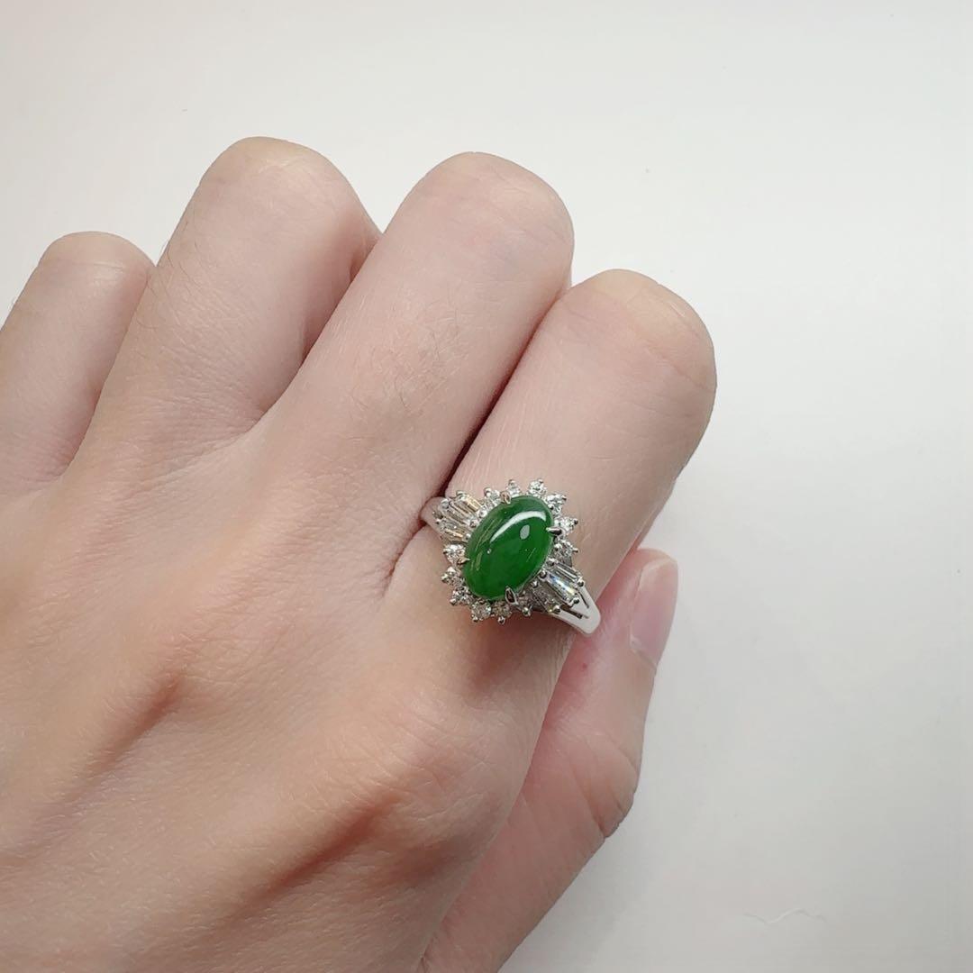 美品】PT900 翡翠 1.39ct ダイヤモンドリング – ABABIL.gems