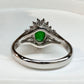 【美品】PT900 翡翠 1.39ct ダイヤモンドリング