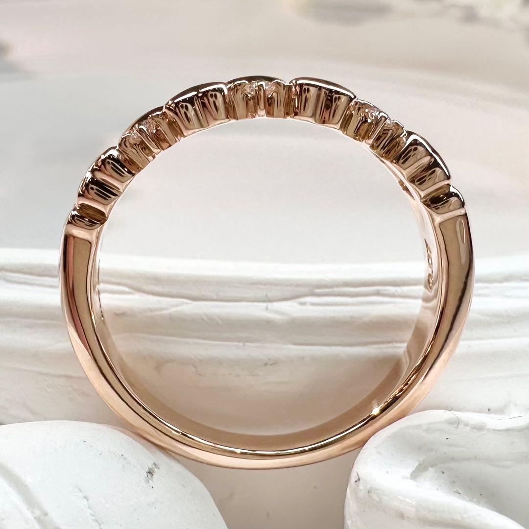 【TASAKI】K18 ダイヤモンド 0.07ct ハートデザイン リング