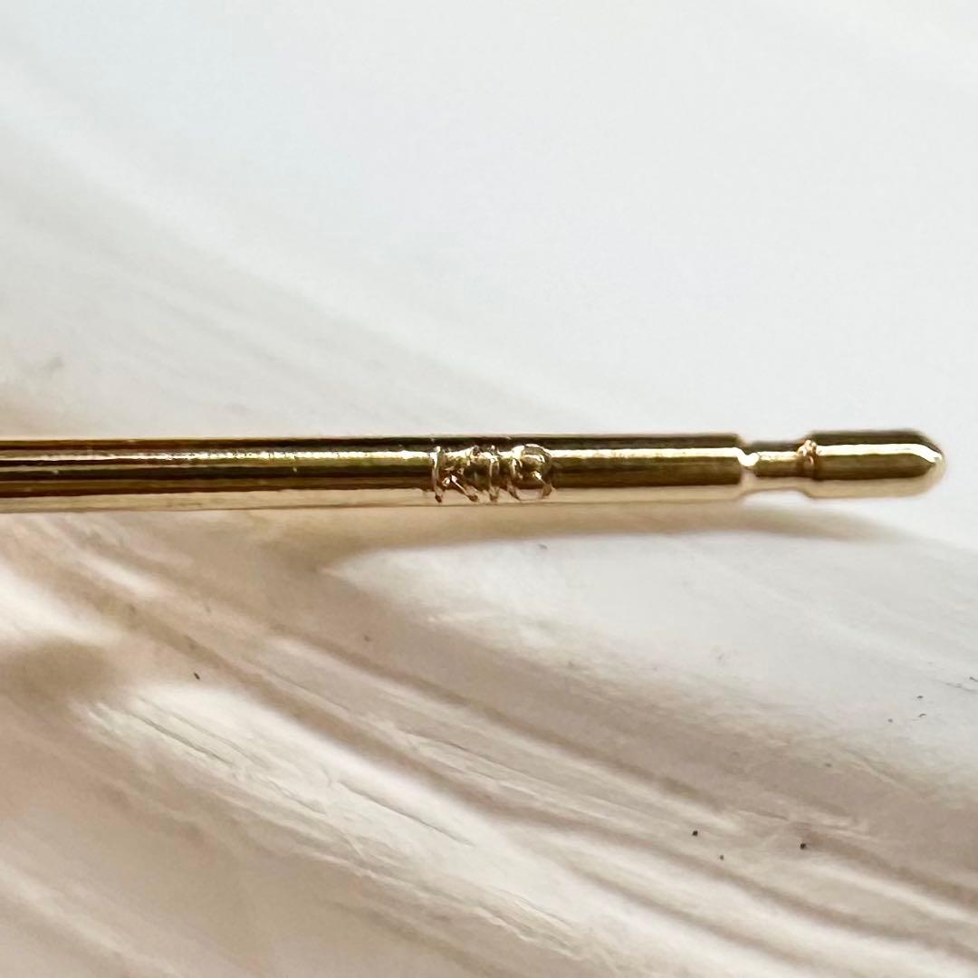 K18 アコヤ真珠7.5-8.0mm パールピアス 本真珠 レディース