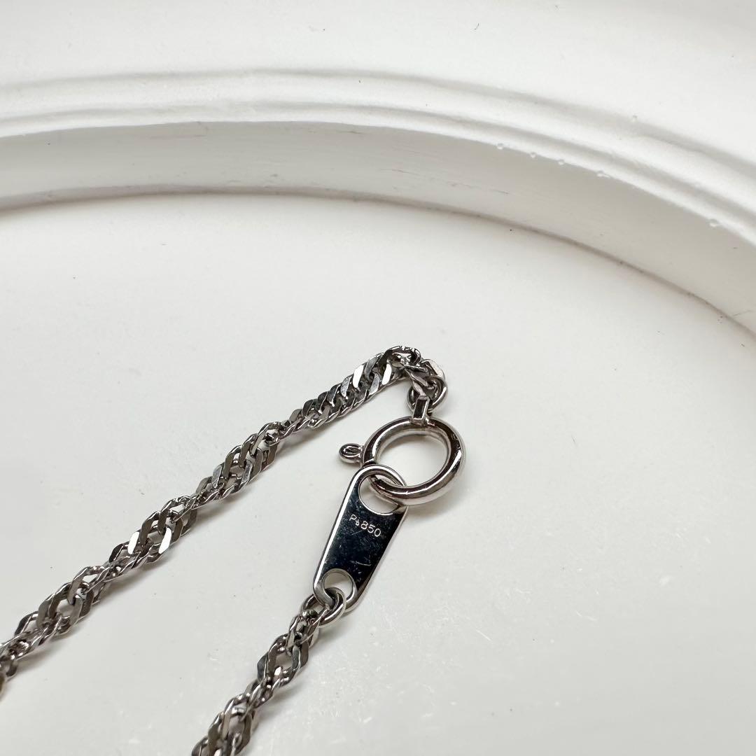 【美品】PT900 マルチカラーサファイア 2.53ct ネックレス