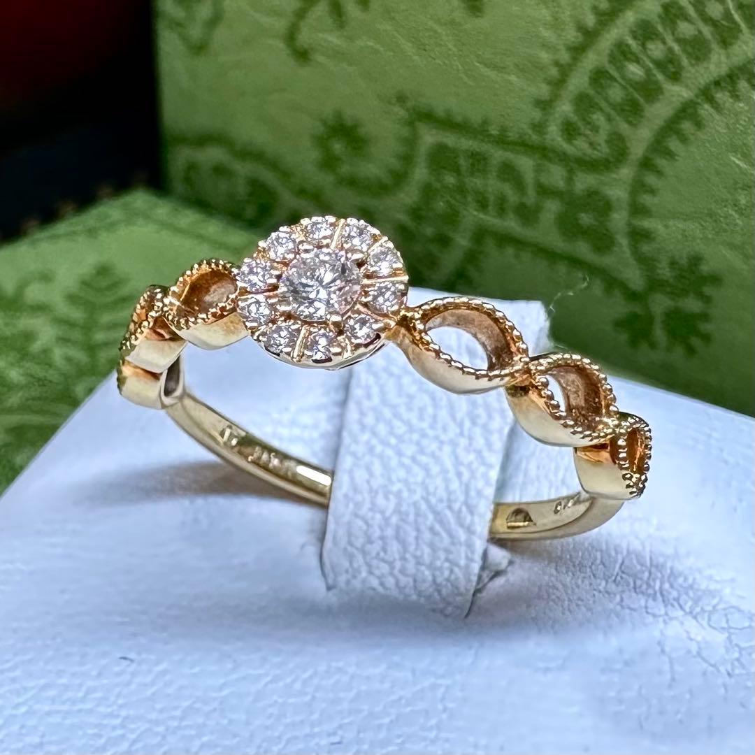 【BRAND】ダイヤモンド 0.12ct リング