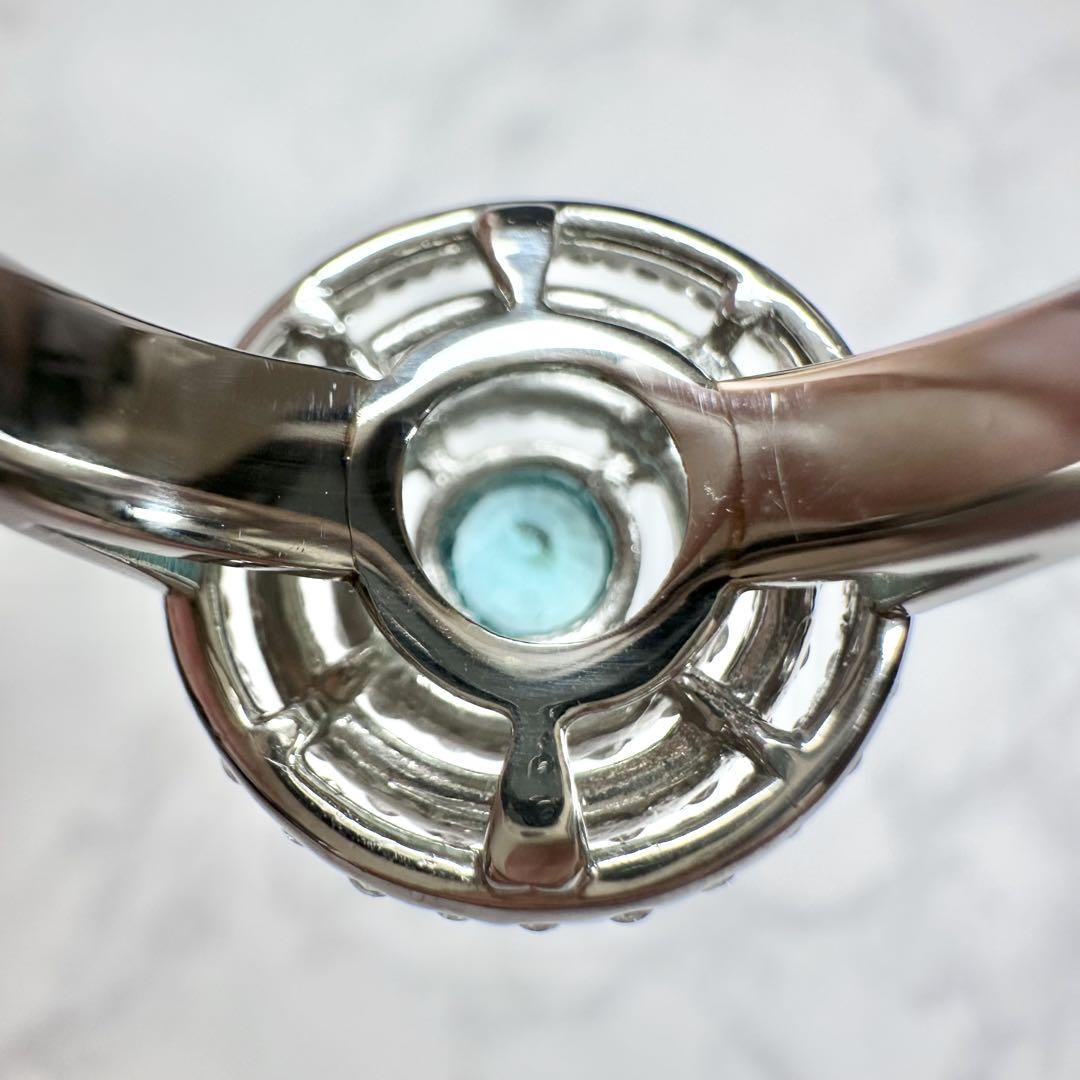 【高級】PT900 パライバトルマリン0.31ct ダイヤ0.43ctリング