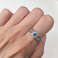 PT900 アウイナイト 0.18ct 透かし デザインリング