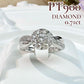 【美品】Pt900 ダイヤモンド 0.71ct フラワーデザイン リング