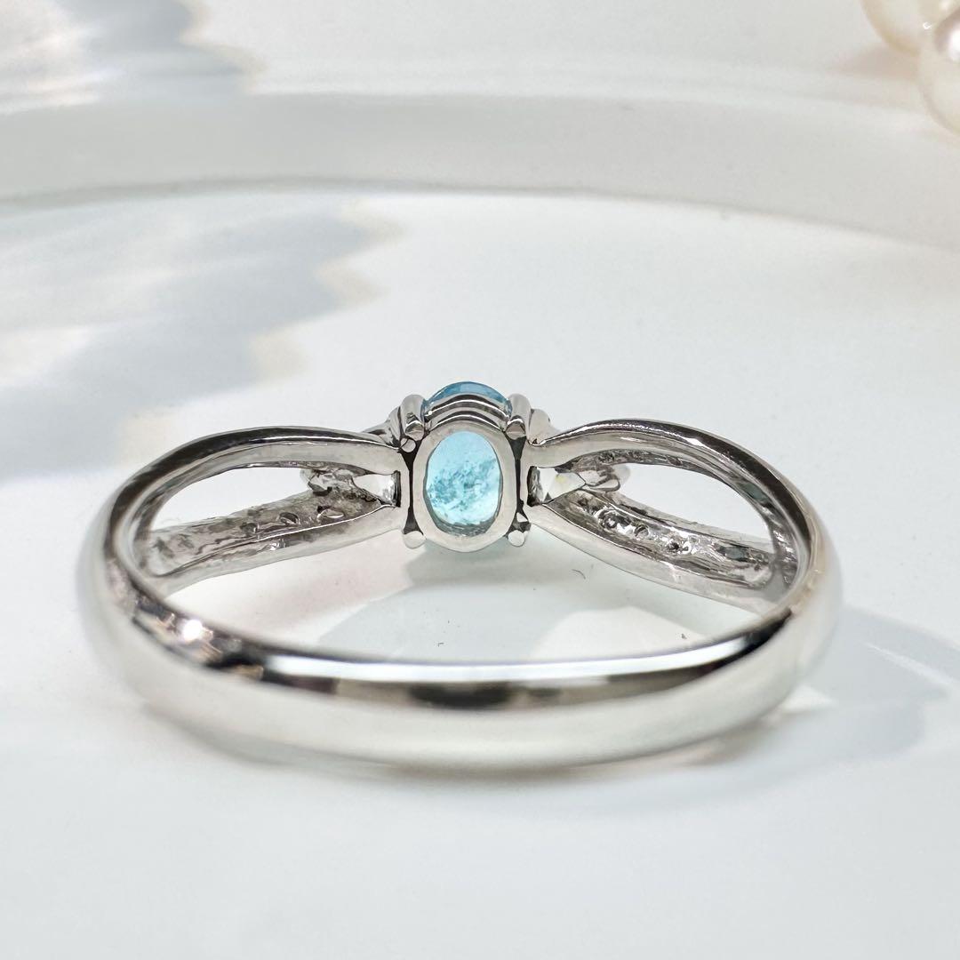 【美品】PT900 パライバトルマリン 0.59ct リング