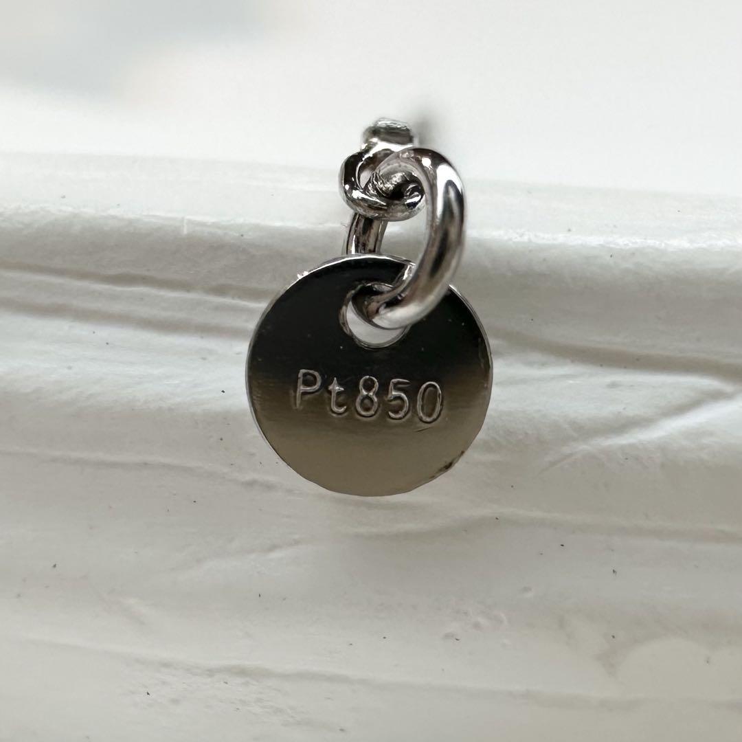 【美品】PT900/850 ハウイナイト 0.22ct ダイヤ ネックレス