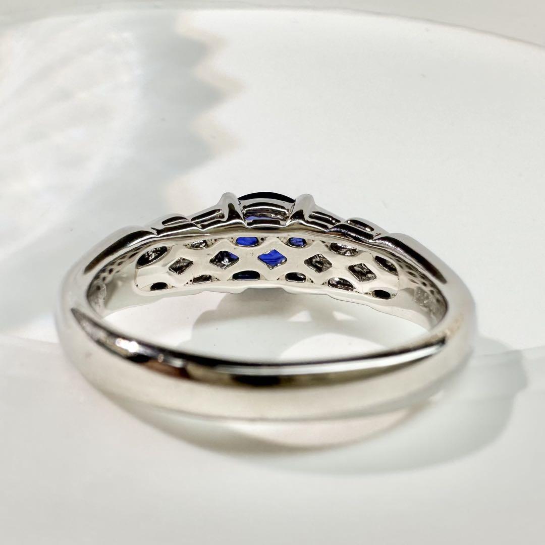【美品】PT900 サファイア 1.01ct リング ダイヤ デザイン