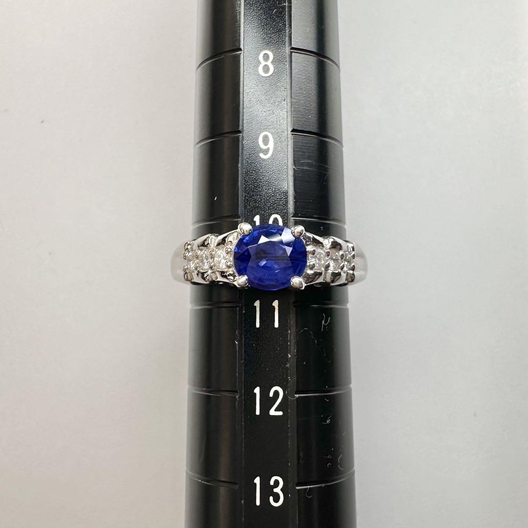 【美品】PT900 サファイア 1.01ct リング ダイヤ デザイン