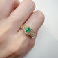 【K18YG】エメラルド 0.28ct リング デザイン