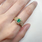 【K18YG】エメラルド 0.28ct リング デザイン
