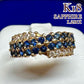 K18 サファイア 1.21ct ダイヤモンド リング
