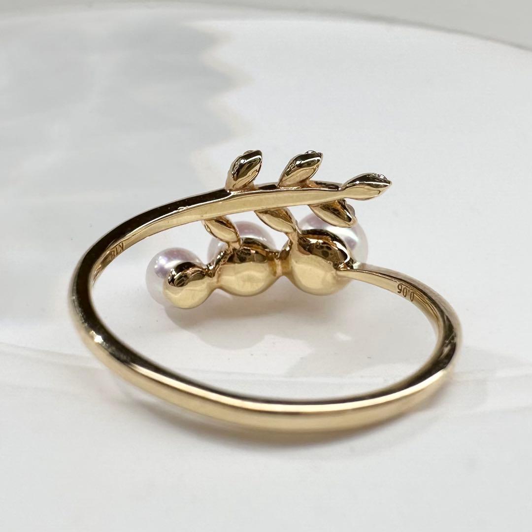 【K18】アコヤ真珠 3.5-4.5mm リング