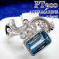 PT900 アクアマリン デザインリング 1.65ct
