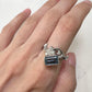 PT900 アクアマリン デザインリング 1.65ct