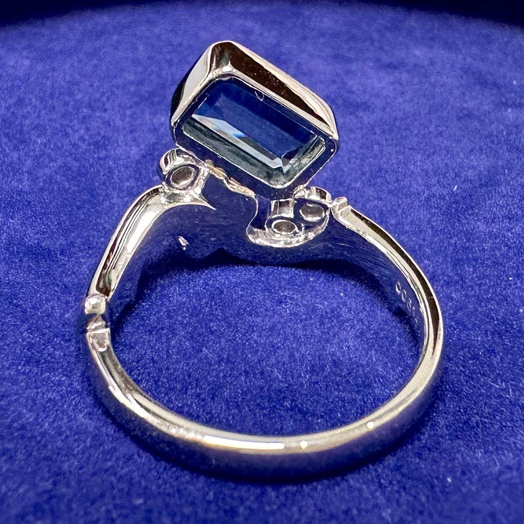 PT900 アクアマリン デザインリング 1.65ct