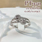 【美品】PT950 ダイヤモンド 0.06/0.09ct リング ツインデザイン