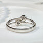 【美品】PT950 ダイヤモンド 0.06/0.09ct リング ツインデザイン