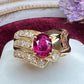 【K18】ルビー 1.116ct リング