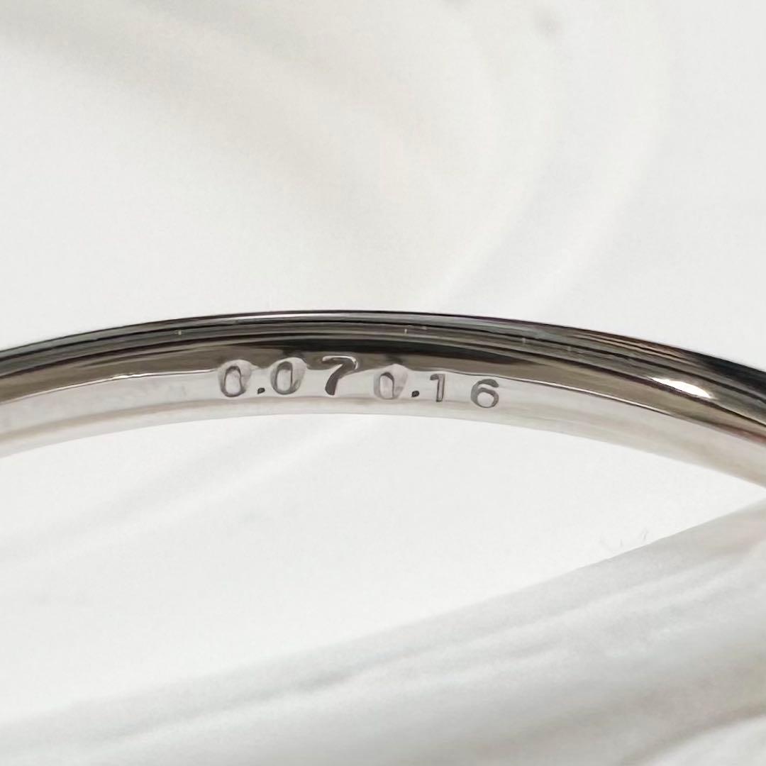 【美品】PT900 ルビー 0.16ct リング ハートカート