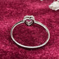 【美品】PT900 ルビー 0.16ct リング ハートカート