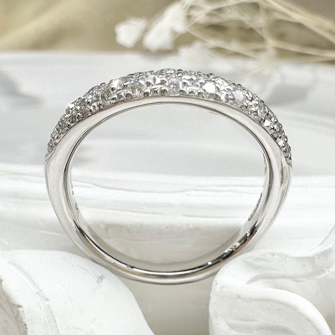 【美品】PT900 ダイヤモンド0.40ct リング