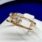 【美品】PT900/K18 ダイヤモンド 0.05ct リング ベルトタイプ