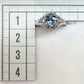 PT900 アクアマリン 0.70ct ダイヤモンド 取り巻きリング