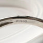 PT900 スピネル0.37ct ダイヤリング 指輪 レディース ジュエリー