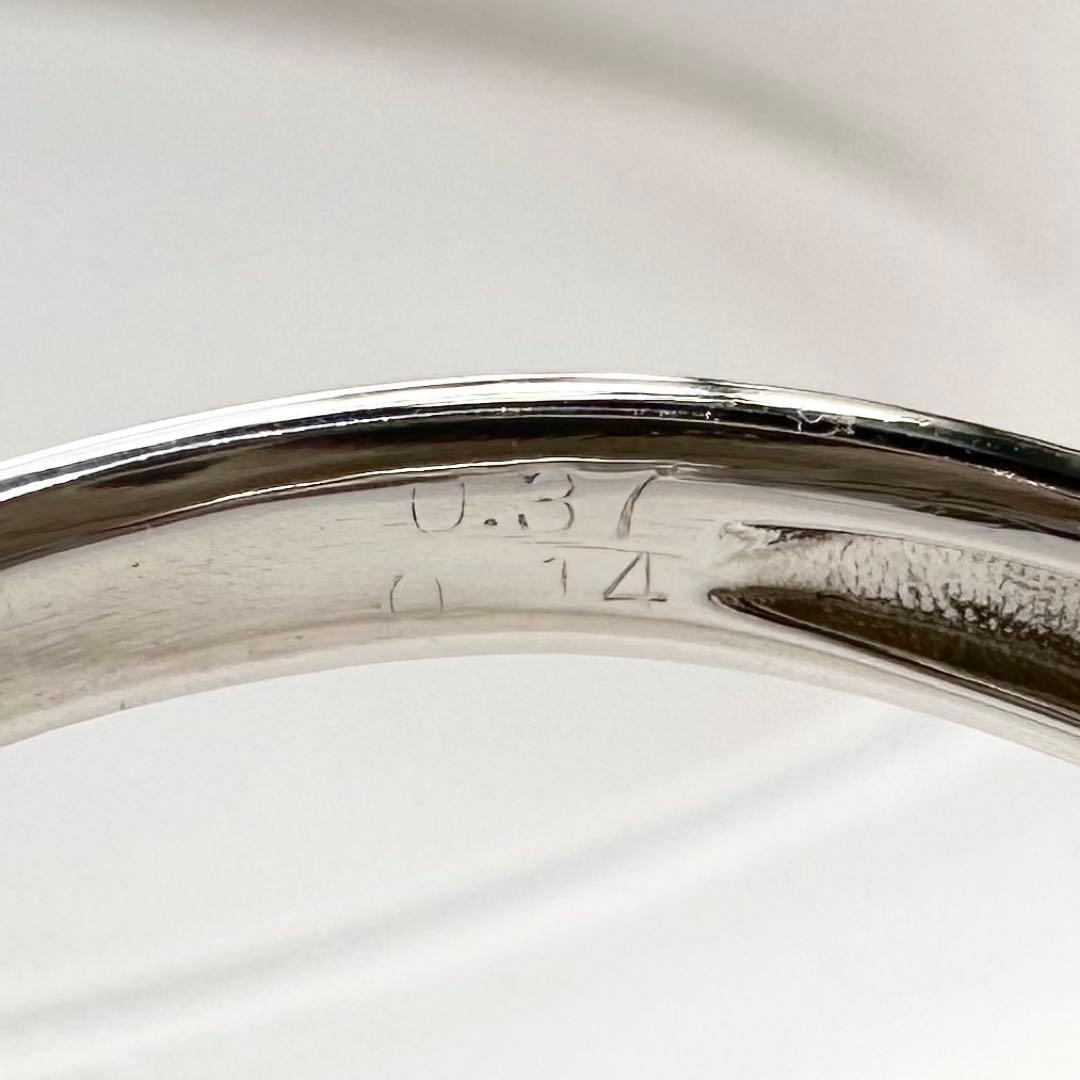 PT900 スピネル0.37ct ダイヤリング 指輪 レディース ジュエリー