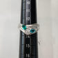 PT900 パライバトルマリン 0.11ct エメラルド 0.22ct リング