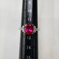 PT900 ルベライト ダイヤ リング 大粒 2.8ct