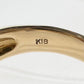 K18 ルビー ダイヤモンド ベゼル リング 0.65ct