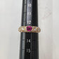 K18 ルビー ダイヤモンド ベゼル リング 0.65ct