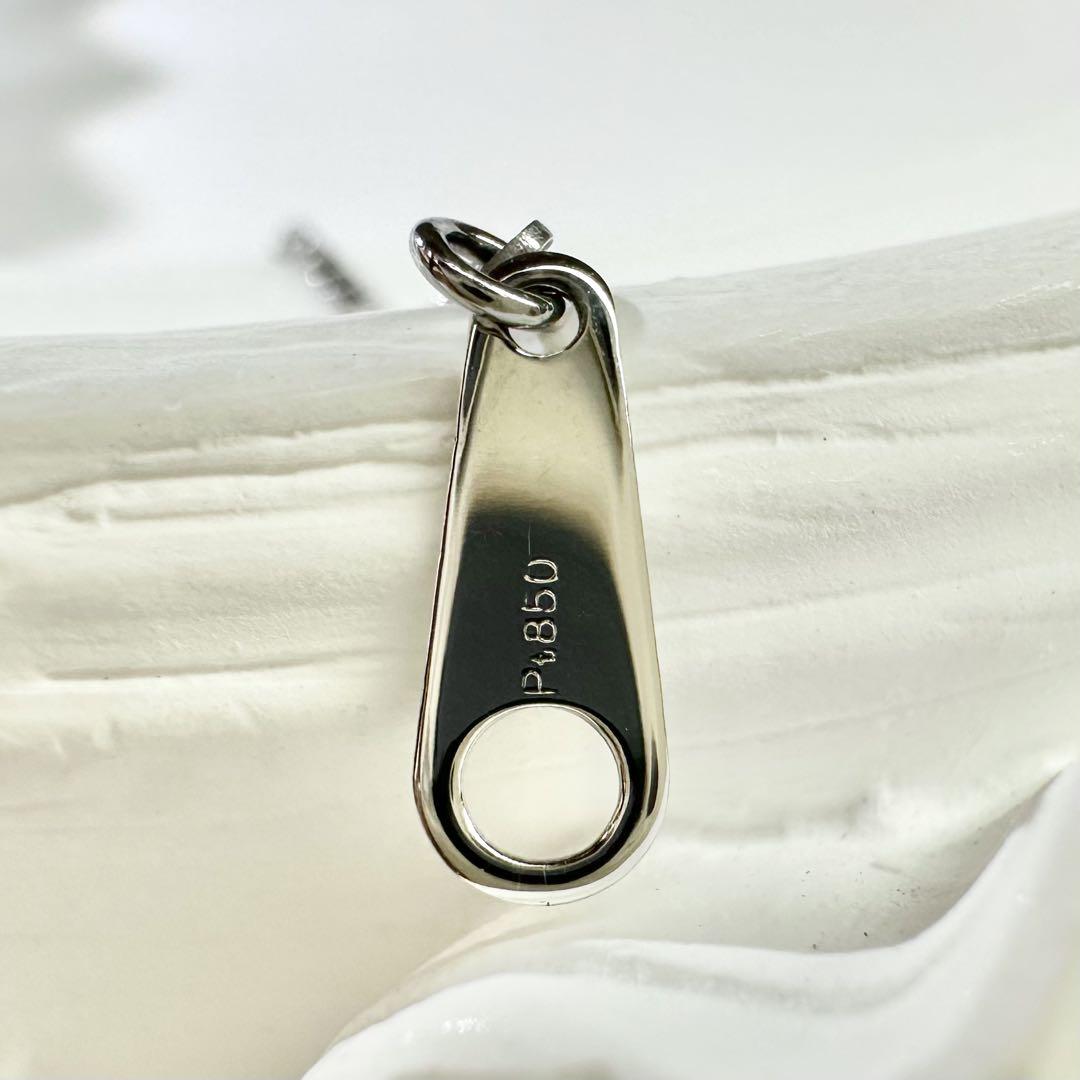 【美品】PT900 エメラルド 0.18ct ダイヤモンド ネックレス