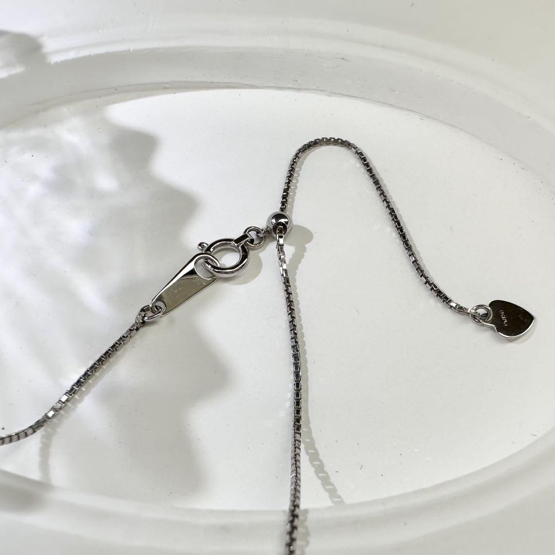 【美品】PT900 エメラルド 0.18ct ダイヤモンド ネックレス