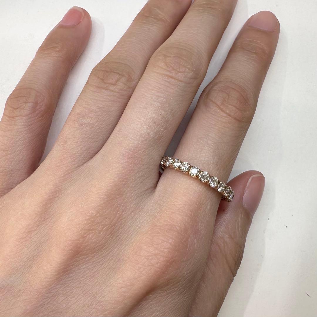 【K18】ダイヤモンド 0.7ct リング